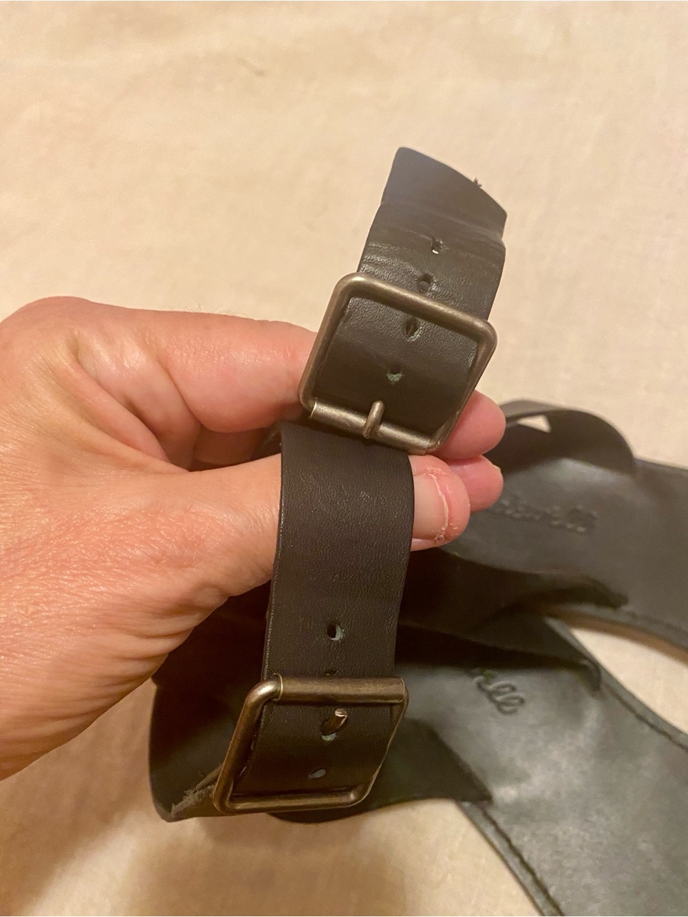 Madewell Boardwalk Ankle Strap Sandal Black Sz 9 - Picture 12 of 13